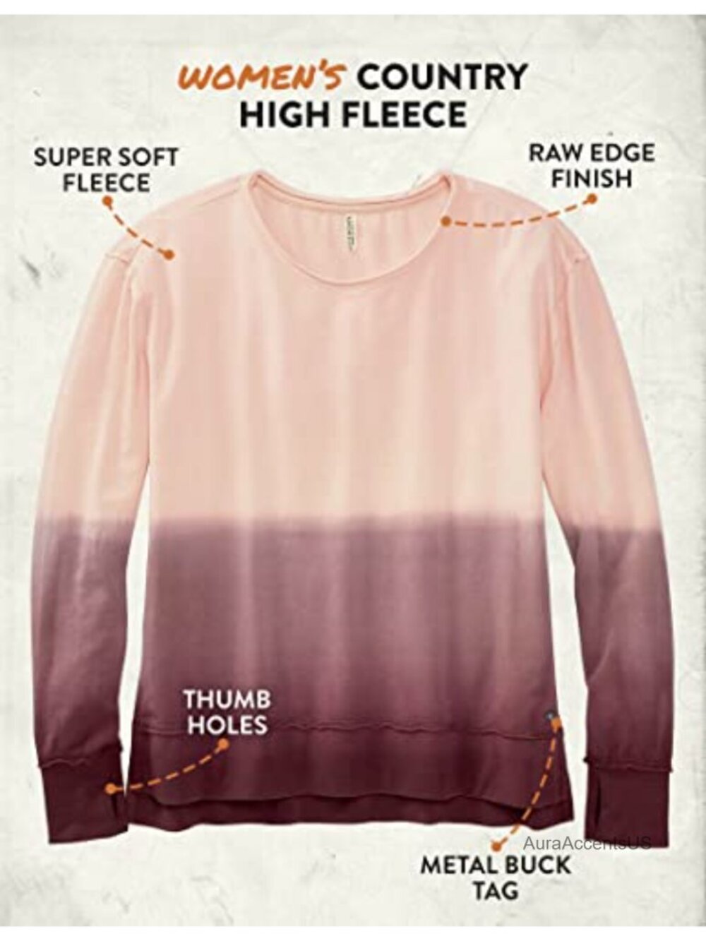 Women's Country High Fleece Pullover - Long Sleeve - Picture 4 of 4